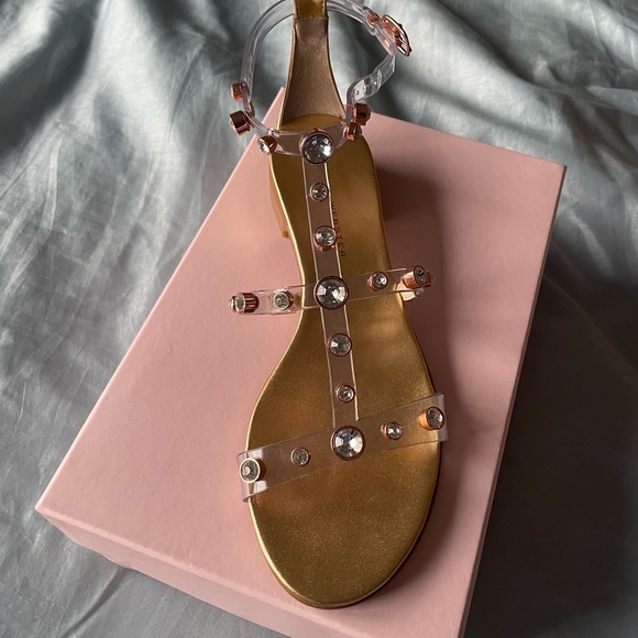 Designer Sophia Webster, “Dina Flat Sandals”, color bronze, Size 41.5. Brand New - Picture 3 of 8